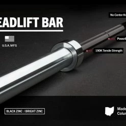 Rogue Fitness Rogue Ohio Deadlift Bar - Black Zinc